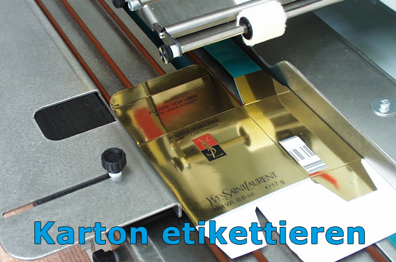 Karton Etikettierer